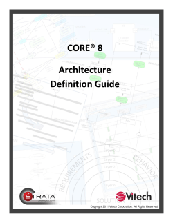 CORE Architecture Definition Guide