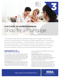 Shop for a Mortgage