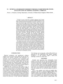 33. Detrital and Biogenic Sediment Trends at DSDP Sites 280 and