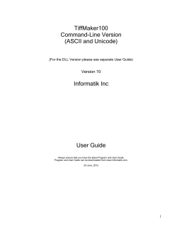 TiffMaker100 Command-Line Version