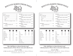 303.322.5832 Like a half dozen or dozen biscuits to go? Call ahead