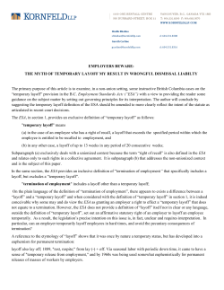 Employers beware: The myth of temporary layoff may