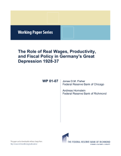 The Role of Real Wages, Productivity, and Fiscal Policy in