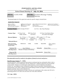 14-393-19 RN Exclusive Beverage Vending RFP Tabulation