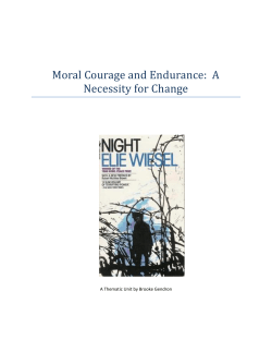 Moral Courage and Endurance: A Necessity for Change
