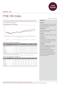 FTSE FACTSHEET FTSE 250 Index
