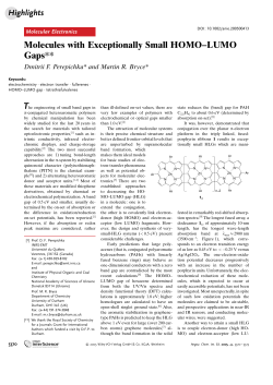 Molecules With Exceptionally Low HOMO