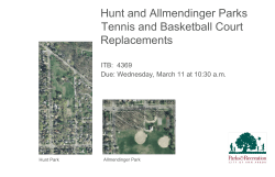 Hunt and Allmendinger Parks Tennis and Basketball Court