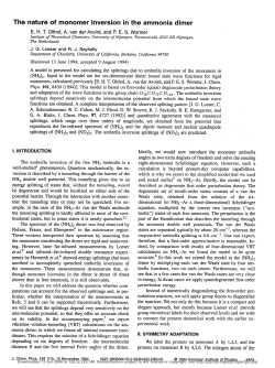 The nature of monomer inversion in the ammonia dimer
