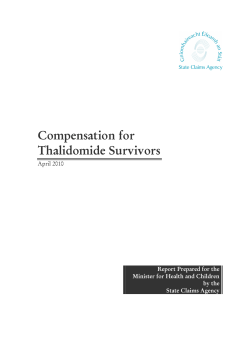 Compensation for Thalidomide Survivors