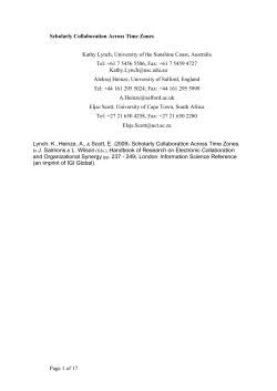 Across timezones: writing a scholarly paper with authors in different