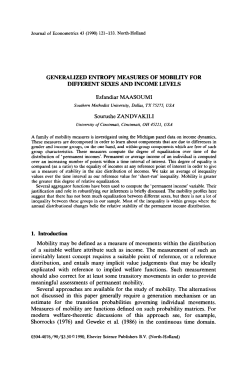 GENERALIZED ENTROPY MEASURES OF