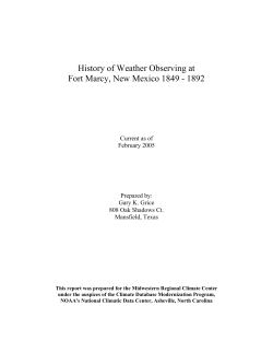 Fort Marcy - Midwestern Regional Climate Center