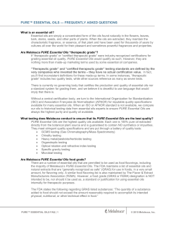 pure™ essential oils — frequently asked questions