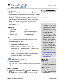 Summary of lesson - TI Education