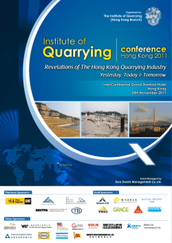 Revelations of The Hong Kong Quarrying Industry