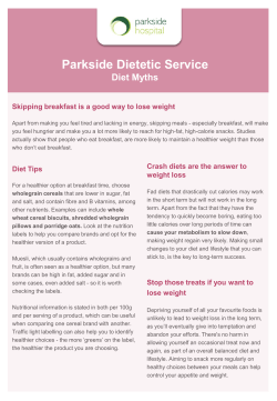 Parkside Dietetic Service