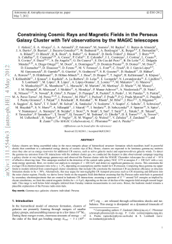 Constraining Cosmic Rays and Magnetic Fields in the Perseus