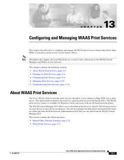 Configuring and Managing WAAS Print Services