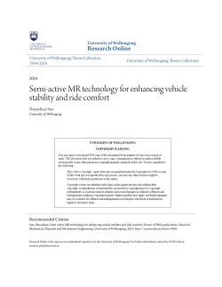 Semi-active MR technology for enhancing vehicle