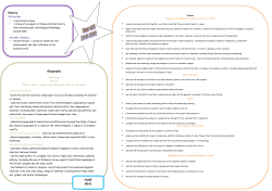 History Victorians Ancient Greece. Geography PSHE SEAL