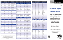 Espa&ntilde;ol a Ingl&eacute;s