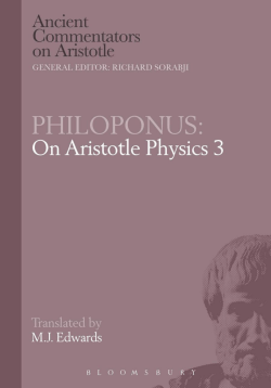 Philoponus: On Aristotle Physics 3