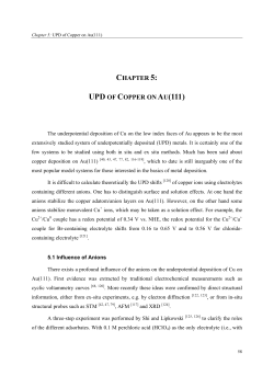 chapter 5: upd of copper on au(111) - diss.fu
