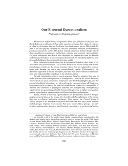 Our Electoral Exceptionalism