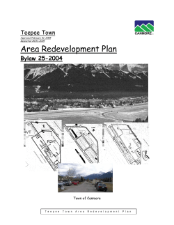 Teepee Town ARP - Town of Canmore