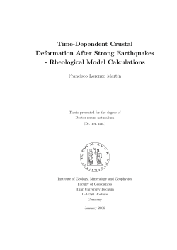 Time-dependent crustal deformation after strong earthquakes