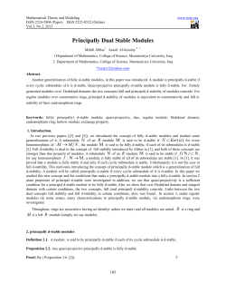 Principally Dual Stable Modules