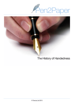 Pen2Paper - History of Handedness