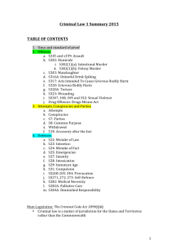Criminal(Law(1(Summary(2015(( ( ( TABLE(OF(CONTENTS