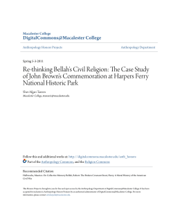 Re-thinking Bellah`s Civil Religion: The Case Study of John Brown`s