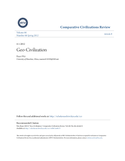 Geo-Civilization - BYU ScholarsArchive
