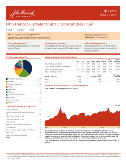 John Hancock Greater China Opportunities Fund