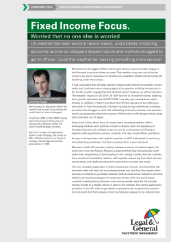 Fixed Income Focus.