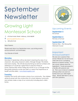 September-2016 - Growing Light Montessori School