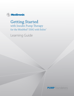 Insulin Pump Therapy Learning Guide