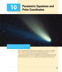 Parametric Equations and Polar Coordinates 10