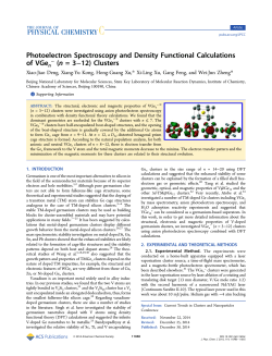 (n = 3&ndash;12) Clusters - American Chemical Society