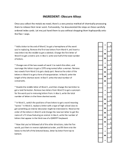 Obscure Alloys - Brown math department