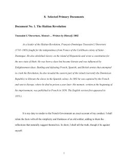 Haitian Revolution - Oxford University Press