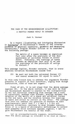 THE CASE OF THE BROBDINGNAGIAN LILLIPUTIAN: A SWIFTLY