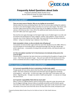 Frequently Asked Questions about Soda