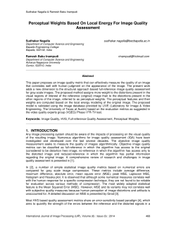 Perceptual Weights Based On Local Energy For