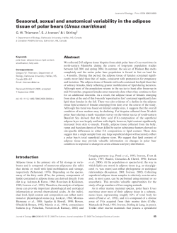 Seasonal, sexual and anatomical variability in the adipose tissue of