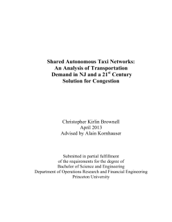 Shared Autonomous Taxi Networks: An Analysis of Transportation