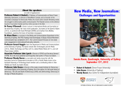 New Media conference brochure